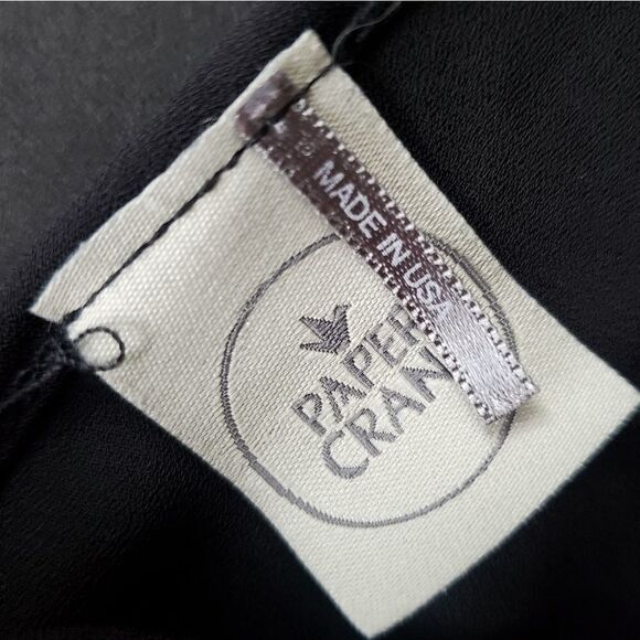 Anthropologie Black Flowy Blouse - Picture 2 of 8